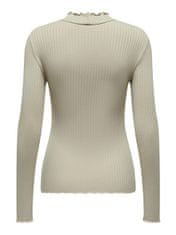 Jacqueline de Yong Dámské triko JDYFRANSISKA Stretch Fit 15228065 Chateau Gray (Velikost XXL)