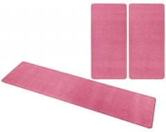 Hanse Home Kobercová sada Nasty 101147 Pink (Rozměry koberců 3 díly: 70x140 cm (2x), 70x240 cm (1x))