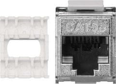 Emos DATACOM Keystone cat5E silver STP dual-mini