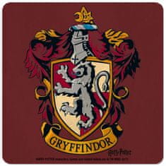 CurePink Tácek pod sklenici Harry Potter: Gryffindor Logo Erb (10 x 10 cm)