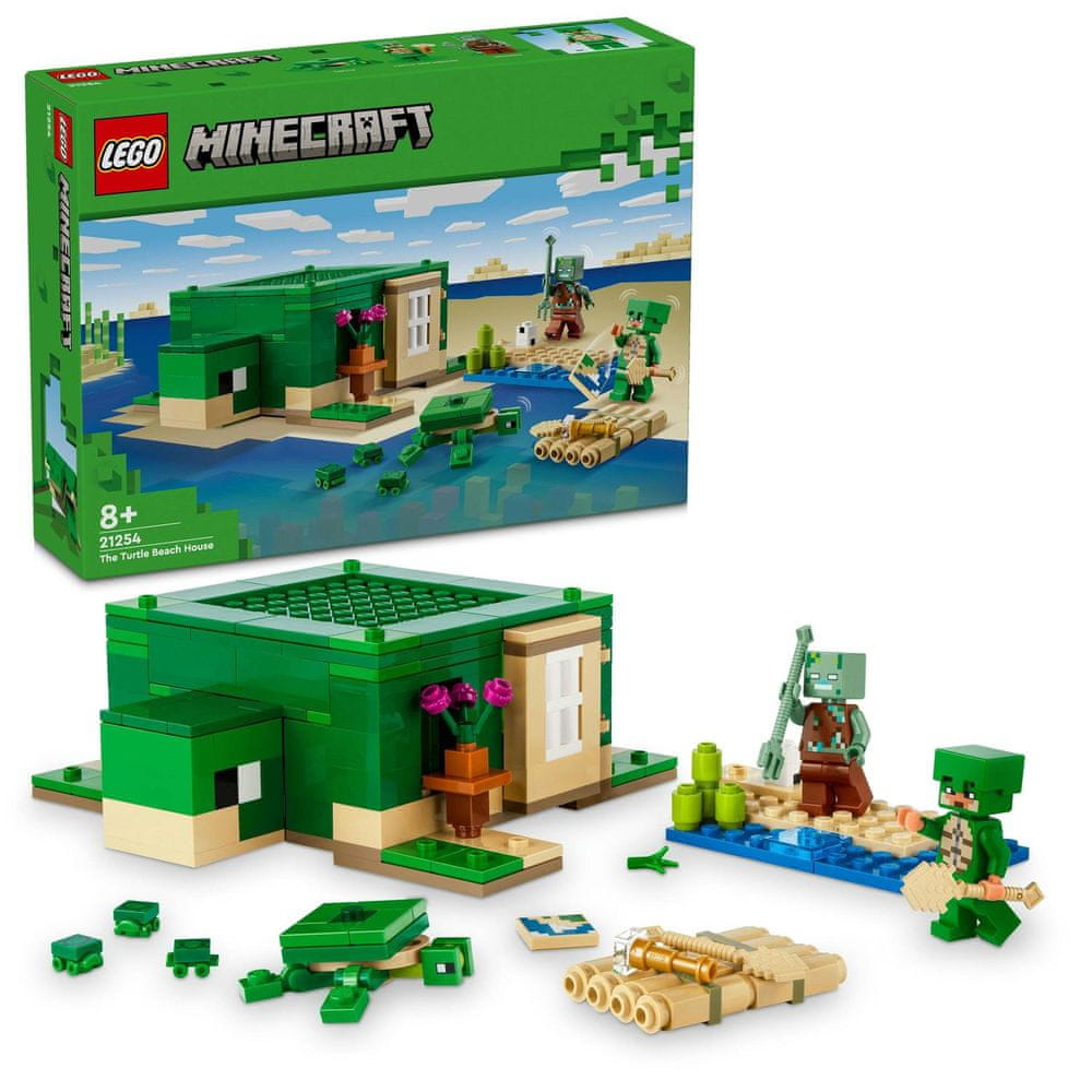 Levně LEGO Minecraft 21254 Želví domek na pláži