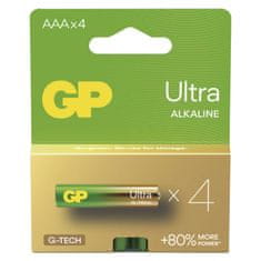 GP Alkalická baterie GP Ultra AAA (LR03), 4 ks