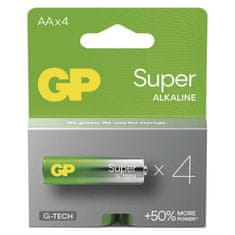 GP Alkalická baterie GP Super AA (LR6), 4 ks