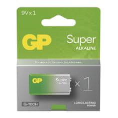 GP Alkalická baterie GP Super 9V (6LR61), 1 ks