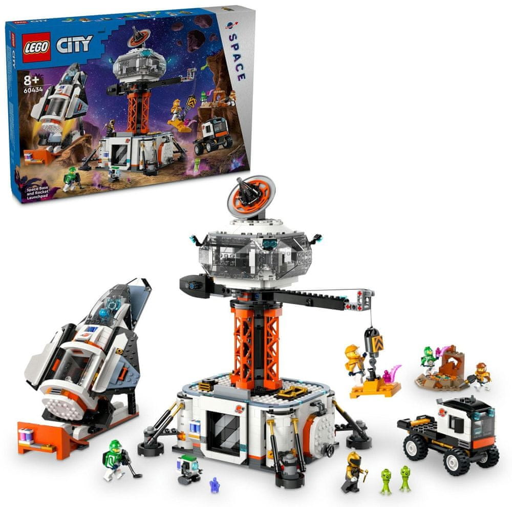 Levně LEGO City 60434 Vesmírná základna a startovací rampa pro raketu