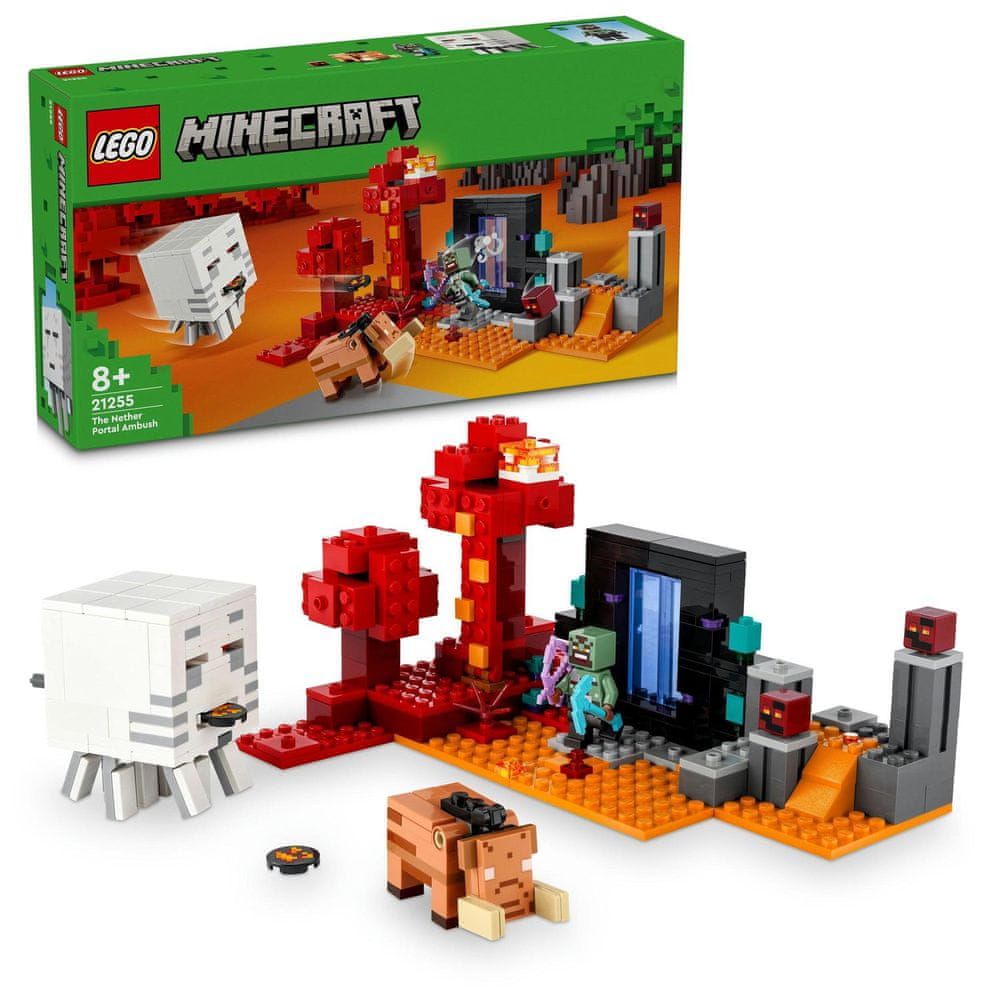 Levně LEGO Minecraft 21255 Přepadení v portálu do Netheru