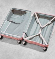 Rock Cestovní kufr ROCK Pixel M PP - světle růžová