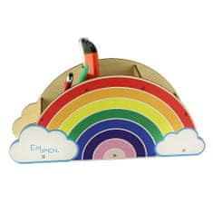 MPM QUALITY Rainbow - dětský dřevěný stojánek, duha
