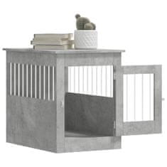 shumee Psí bouda a koncový stolek betonově šedá 55x80x68 cm kompozit