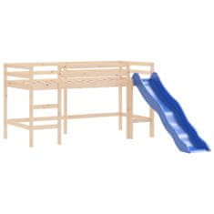 shumee Dětská patrová postel se skluzavkou 90 x 200 cm borové dřevo
