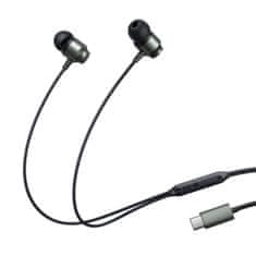 Joyroom JR-EC06 sluchátka do uší USB-C, šedé