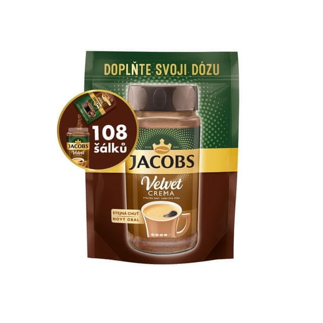 Levně Jacobs Velvet Crema instantní káva 180 g