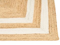 Beliani Jutový koberec 160 x 230 cm béžový GEMEREK