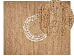 Beliani Jutový koberec 300 x 400 cm béžový BOGAZOREN