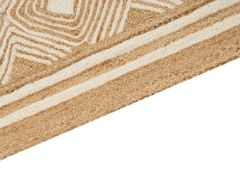 Beliani Jutový koberec 200 x 300 cm béžový MENGEN