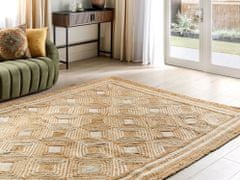 Beliani Jutový koberec 200 x 300 cm béžový MENGEN