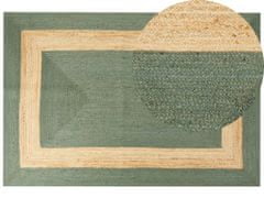 Beliani Jutový koberec 200 x 300 cm zelený KARAKUYU