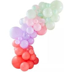 MojeParty Girl Dino party dekorace – balónky pink 75 ks