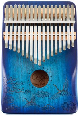 hudební nástroj kalimba cega ocelové plátky dřevěné tělo snadná hra krásný zvonivý zvuk