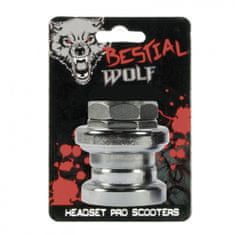 Bestial Wolf zavitový headset stříbrný