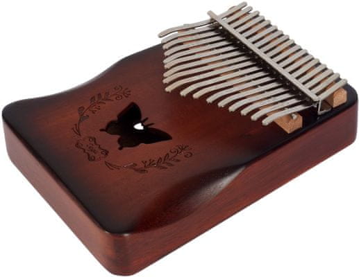 hudební nástroj kalimba Cega BBT01-C ocelové plátky dřevěné tělo snadná hra krásný zvonivý zvuk 