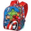 Dětský batoh Marvel Avengers Team II 3D 31 cm modrý