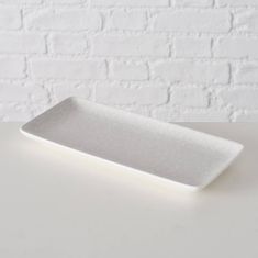 Boltze Podlouhlá mísa Sanela, 26 x 12 cm barva bílá