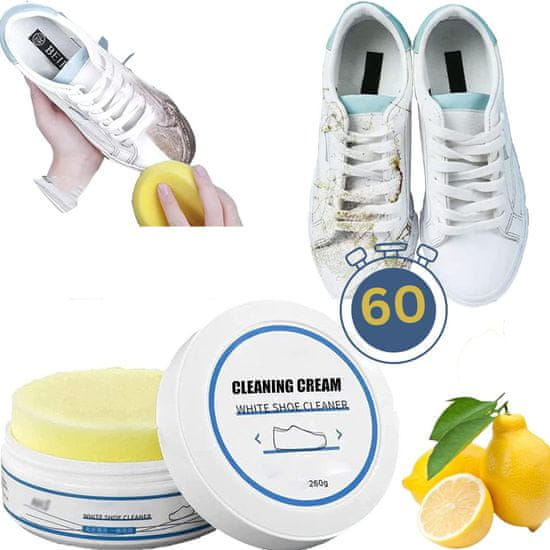 VIVVA® Krém na boty, Čistící krém na čištění bot, Čistící pasta na bílé boty | SHOECLEAR