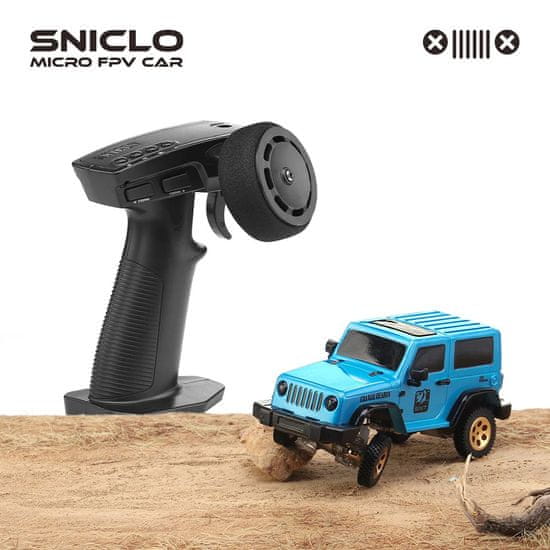 SNICLO SNT Wrangler 1:64 3010 Atom Series RC Micro Car Blue (Car+RC)