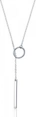 Klenoty Amber Stříbrný provlékací náhrdelník s kruhem