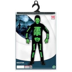 Widmann Dětský kostým zeleného kostlivce 3D, 128