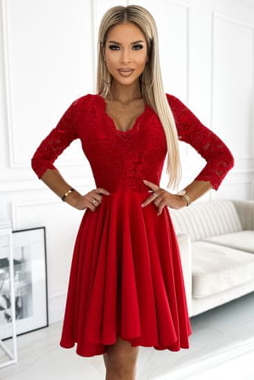 Numoco Dámské společenské šaty Nicolle červená