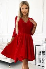 Numoco Dámské společenské šaty Nicolle červená 4XL