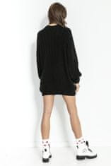 Fobya Dámské svetrové šaty Angligune černá L/XL