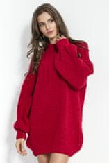 Fobya Dámské svetrové šaty Angligune červená S/M