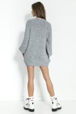 Fobya Dámské svetrové šaty Angligune šedá L/XL