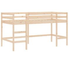 shumee Dětská patrová postel se žebříkem 90 x 200 cm borové dřevo