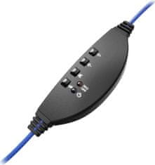 Hama uRage gamingový headset SoundZ 310/ drátová sluchátka + mikrofon/ USB/ citlivost 92 dB/ černý