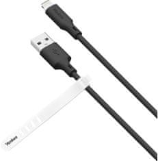 Yenkee kabel YCU 615 BK SILIC USB-A - Lightning, MFi, 1.5m, černá