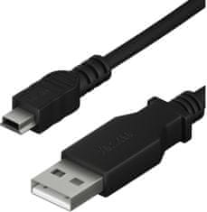 Yenkee kabel YCU 010 BK USB-A - miniUSB, 1.5m, černá