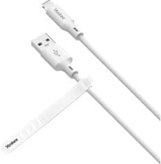 Yenkee kabel YCU 615 WH SILIC USB-A - Lightning, MFi, 1.5m, bílá