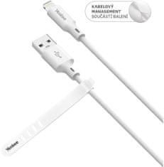 Yenkee kabel YCU 615 WH SILIC USB-A - Lightning, MFi, 1.5m, bílá