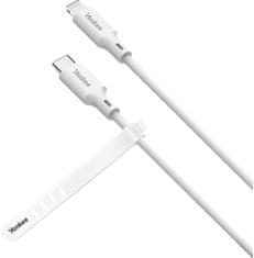 Yenkee kabel YCU 635 WH SILIC USB-C - Lightning, MFi, 1.5m, bílá