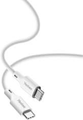 Yenkee kabel YCU C115 WH SILIC USB-C, 1.5m, bílá