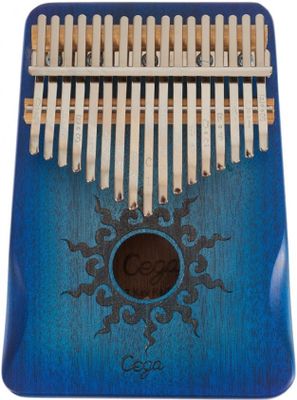 hudební nástroj kalimba cega ocelové plátky dřevěné tělo snadná hra krásný zvonivý zvuk