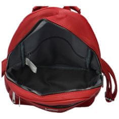 BELLA BELLY Módní dámský koženkový kabelko-batoh Rosita, červená