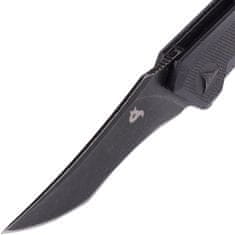 Fox Knives BF-729 BLACK FOX "KRÁVÍ" FOLDING KNIFE BLACK G10 HANDLE BLACK STONE WASHED BLADE