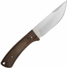 BF-741 BLACK FOX COMPANION lovecký nůž 11 cm, dřevo Pakka, kožené pouzdro