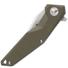 Fox Knives BLACK FOX BF-729 SW "KRAVI" Black kapesní nůž 7 cm, Stonewash, zelená, G10