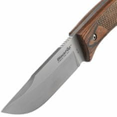 Fox Knives BF-741 BLACK FOX COMPANION lovecký nůž 11 cm, dřevo Pakka, kožené pouzdro